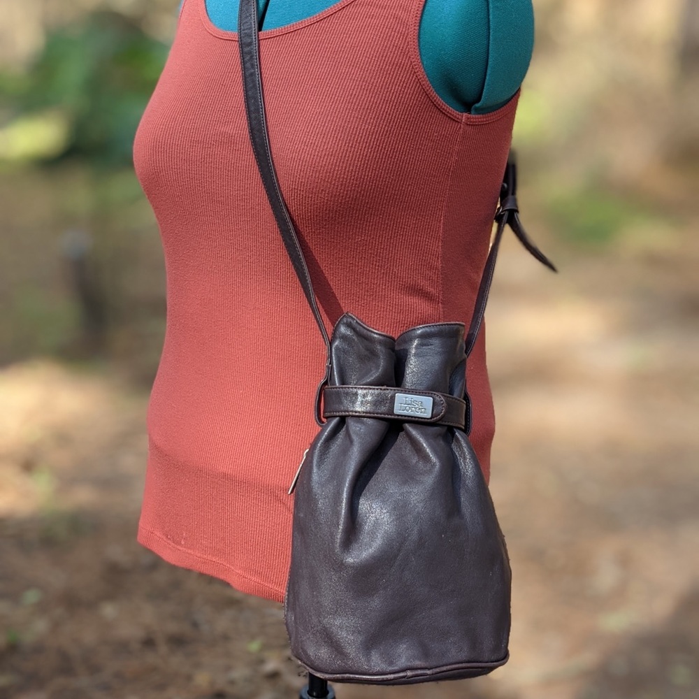 Cross Body Draw String Bag - image 1